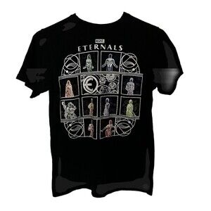 Marvel Studios Men's Eternals T-shirt Black Size Small